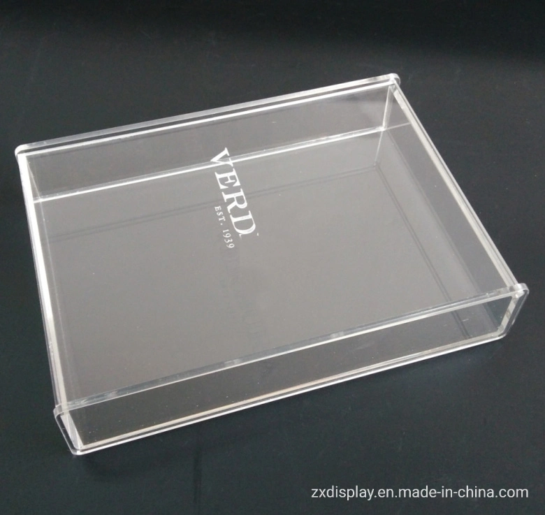 Customized Brand Jewelry Acrylic Gift Box with Flip Cover for Storage and Display