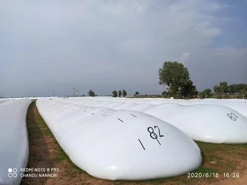 precio de fábrica de 3,6 metros x 150m de la bolsa de ensilaje de PE 12ft x 500 pies de la bolsa de grano