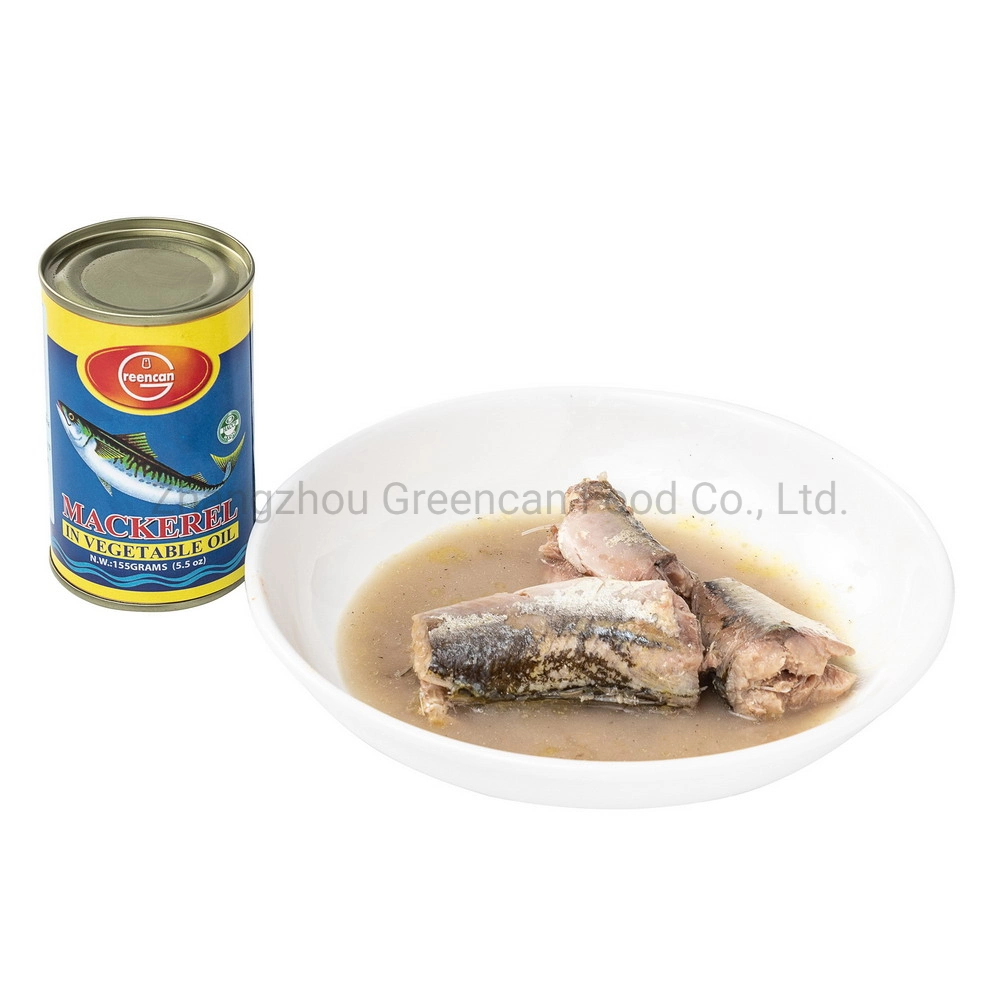 Canned Sea Food Canned Mackerel Fish in Brine for Chile Market 425g