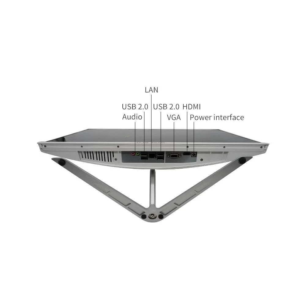 23,8 pouces tout en un seul PC ordinateur OEM petit taille mince J3 J5 J7 Bureau de la batterie du prix de gros Business School Hotel