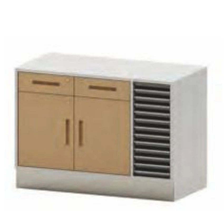Hospital Furniture Wooden Medical Cabinet Dental Nurse Station File Data Office Storage Cabinet