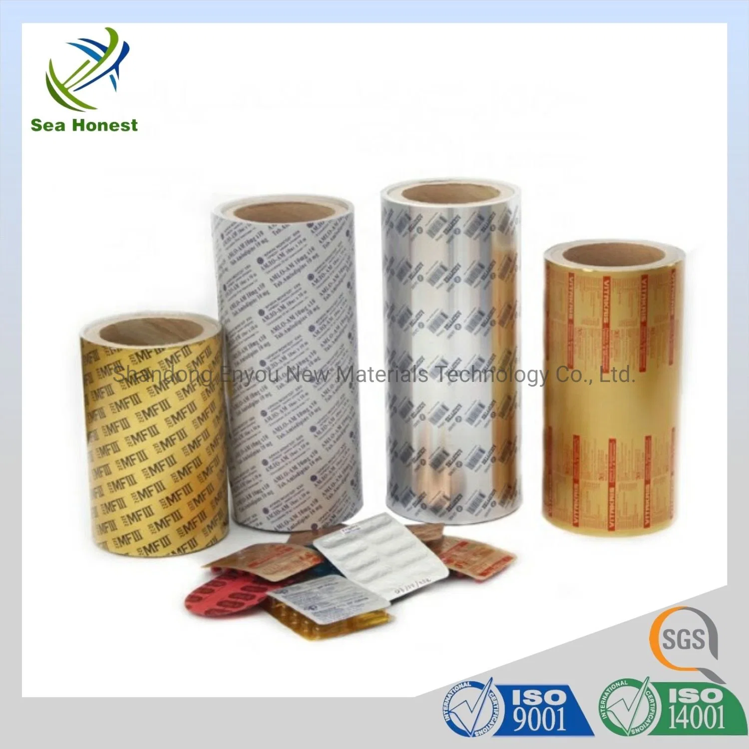 Pharmaceutical Pills Packaging Use Aluminum Foil Heat Sealed with PVC Film