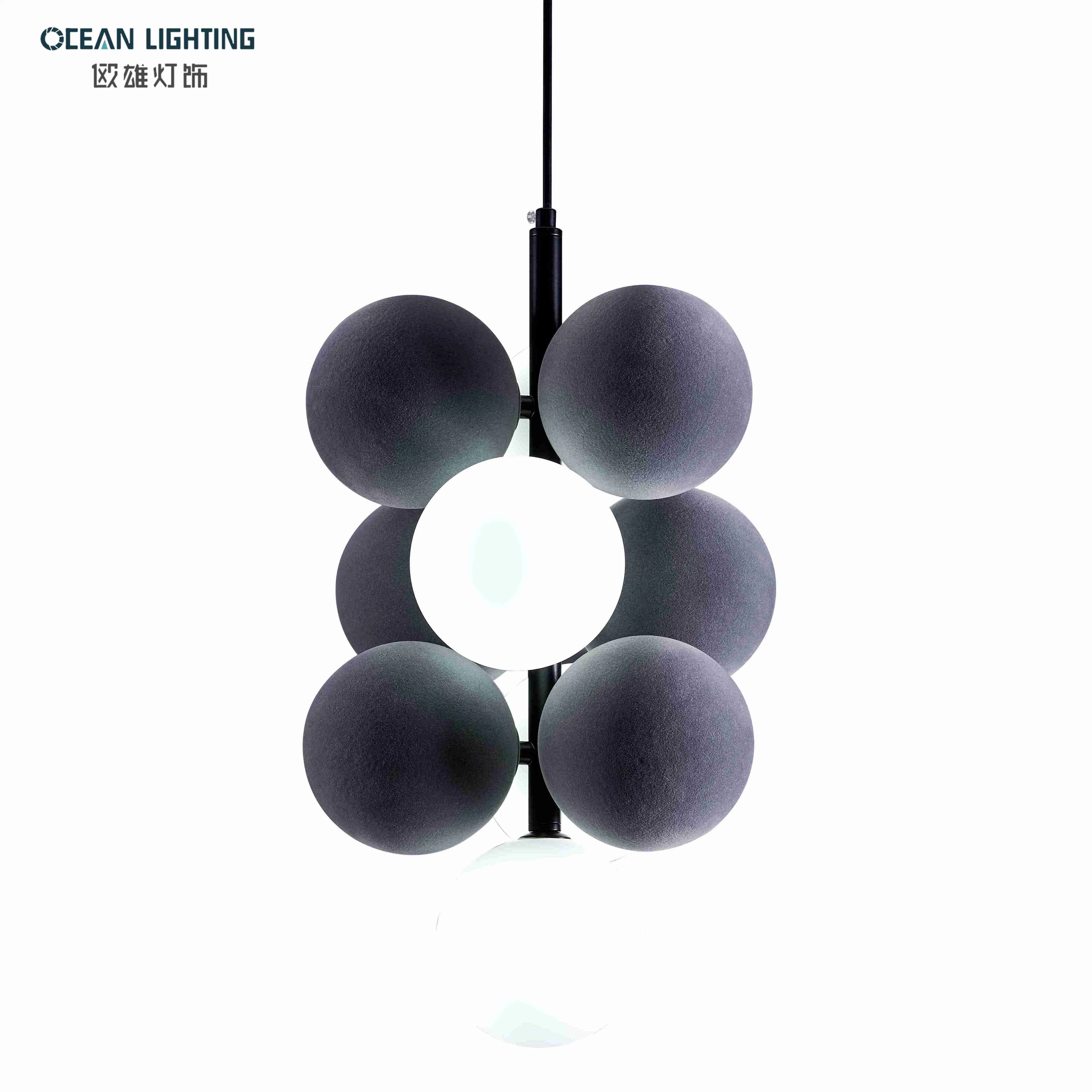 Ocean Novelty Long LED Flannel Ceiling Modern Chandeliers Pendant Lights Nordic