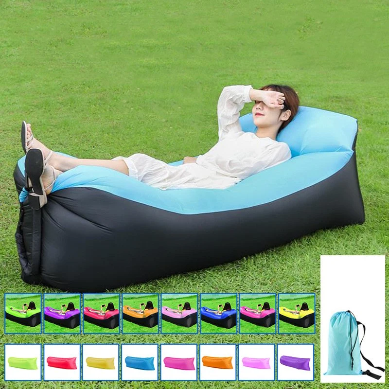 Folding Fast Inflatable Sofa Camping Air Sofacamping Inflatable Cushion Outdoor Beach Inflatable Bed