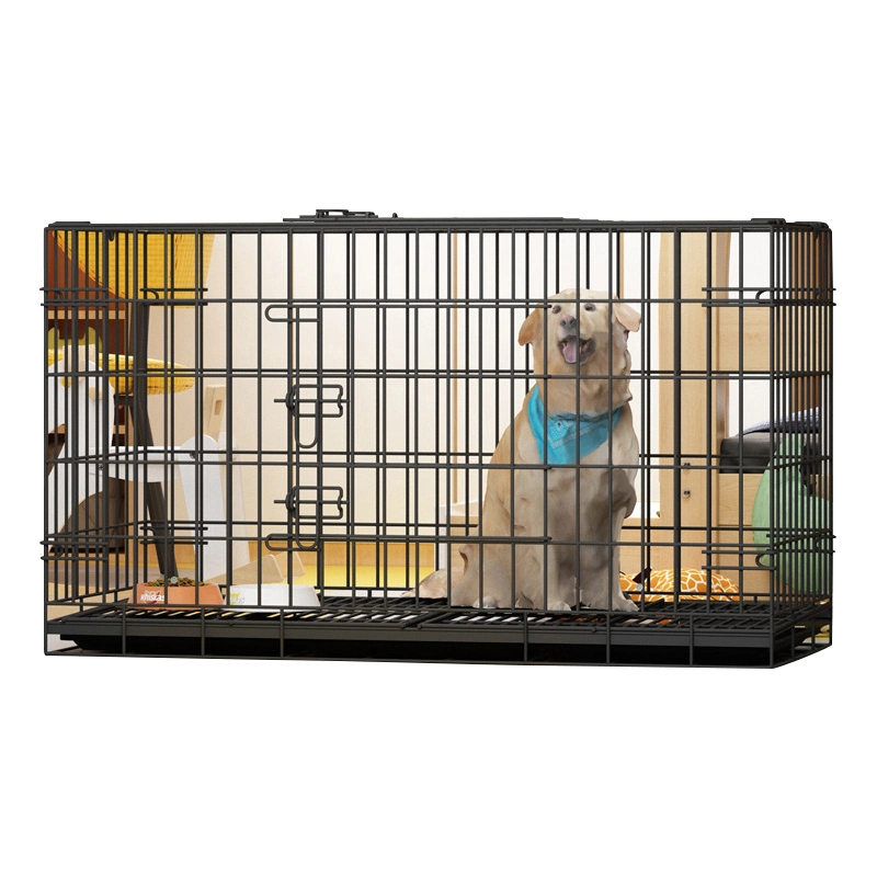 Wholesale/Supplier Sturdy Metal Iron Wire Foldable Cheap Dog House Large Pet Cages Kennels Cage Dog House Crate