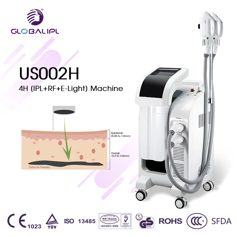 Hair Removal Skin Treatment and Tattoo Removal Multifunction 4 in 1 Beauty Equipment