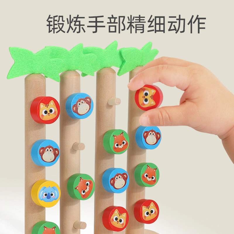 New Baby Educational animales de madera Climbing Toy