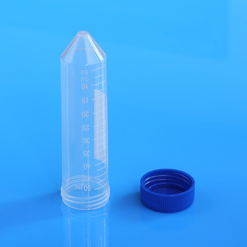 Flat-Top Cap, PP, Conical, Rack Pack, 15ml, 50ml, Sterile or Non-Sterile, CE, ISO, Disposable. Centrifuge Tubes.