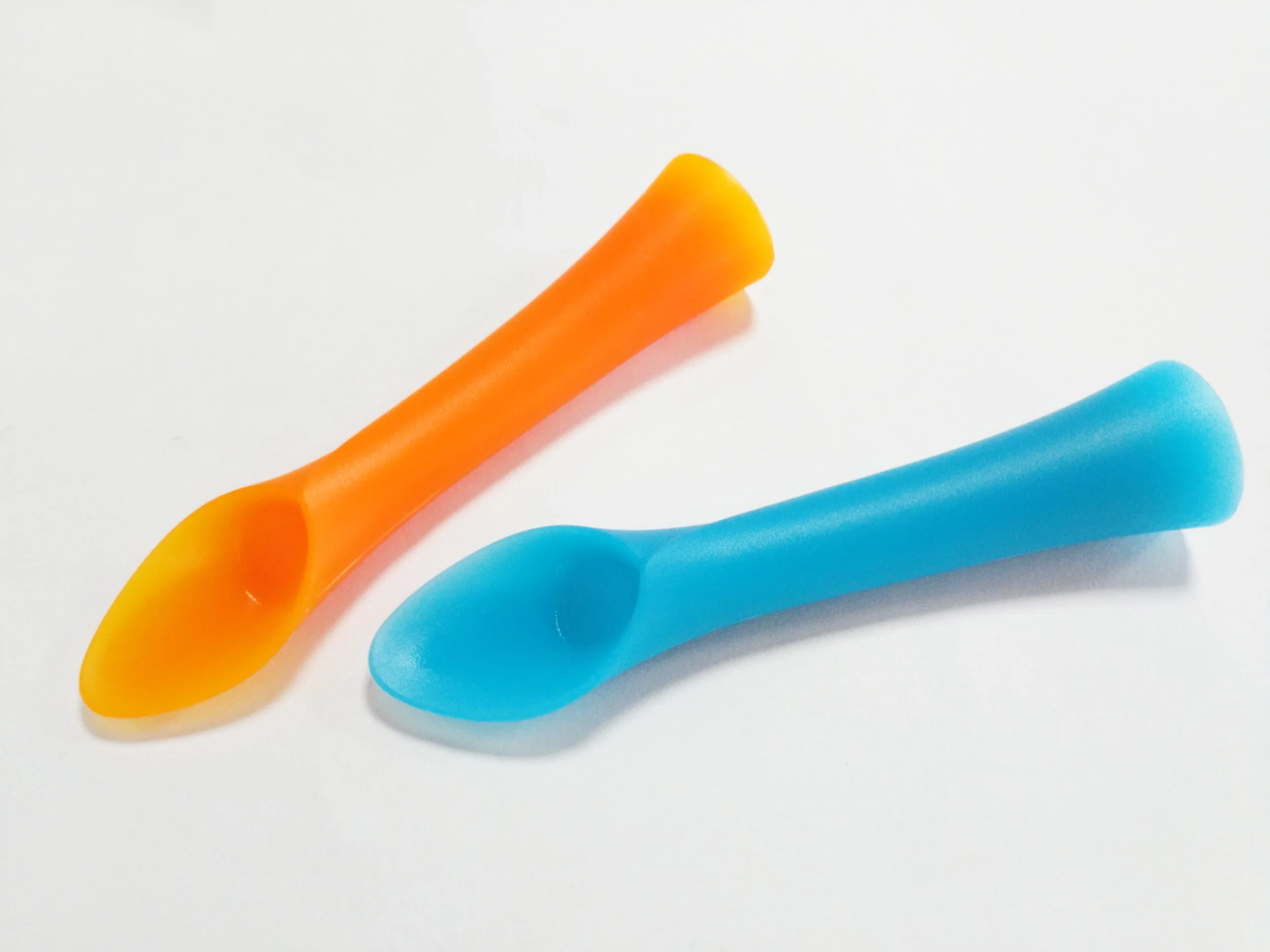 Baby Food Grade Silicone Spoon Baby Weaning Spoons Soup Spoon