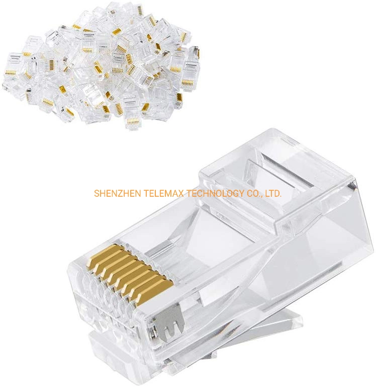 CAT6 UTP RJ45 Plug 8p8c, Golden Plating 3 15 30 50&mu;