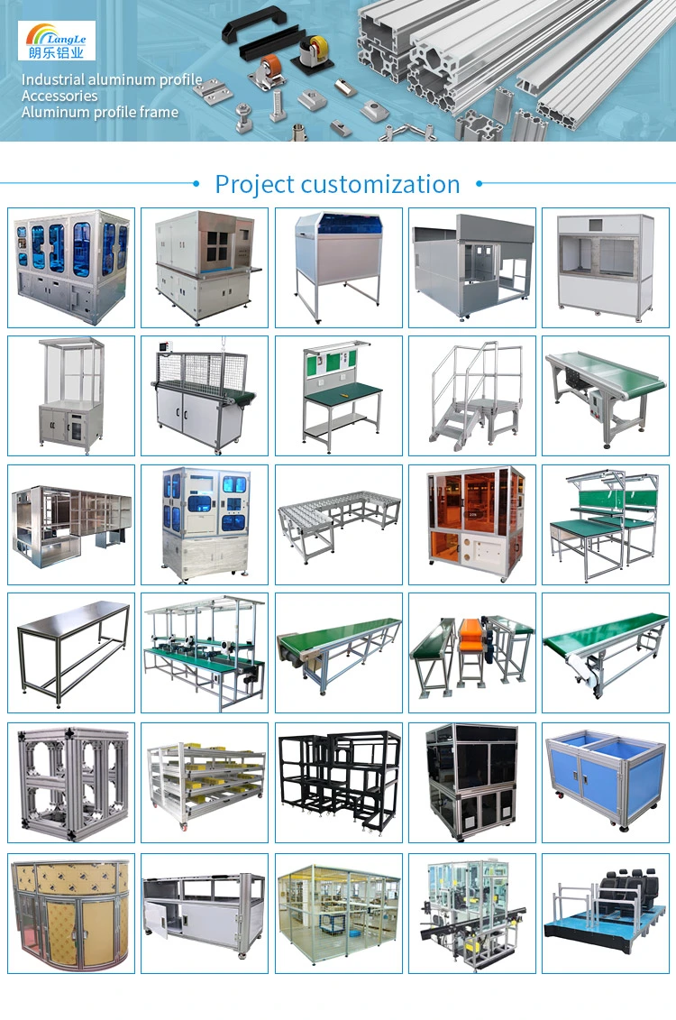 Directamente de fábrica Industrial Ventas 6063 T5 los perfiles de extrusión de aluminio extruido 4040 Los precios de los Kit de automatización de los Routers CNC Builder