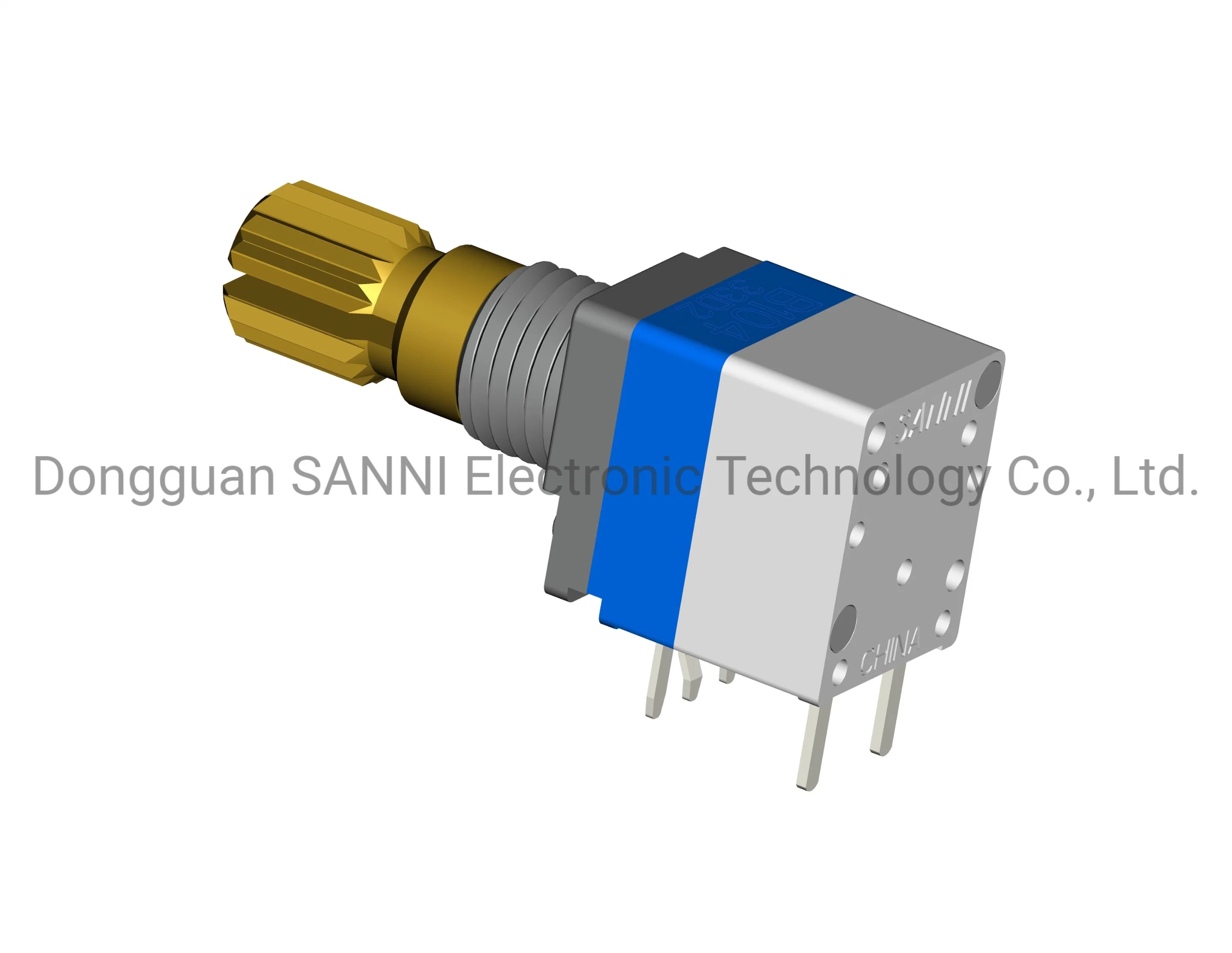 RV9110NSKQ 9mm Metal Shaft Sealed Potentiometer with Rotary Switch