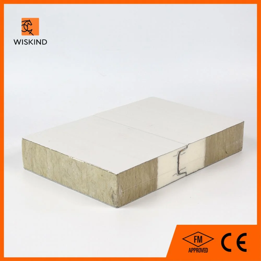 FM/CE Approved Insulation Rock Wool Composite Board for Wall System Roof System