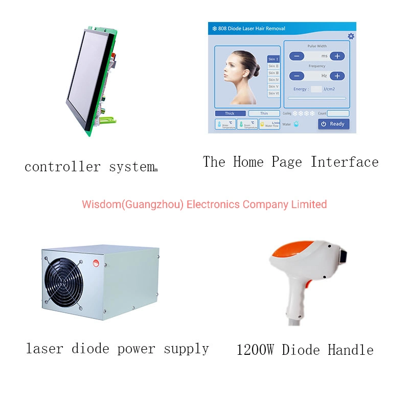 1200W l'Épilation Laser Diode des éléments clés pour l'équipement