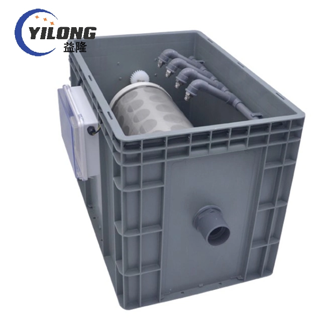 Fish Pond Tarpaulin Tank Water Treatment Equipment Stainless Steel Rotary Drum Filter Screen Manure