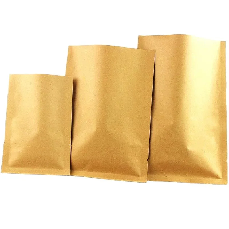 High Quality Packing Bags Christmas Colored White Kraft Paper Bag with Window and Zipper Making Machine