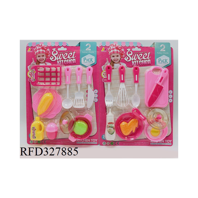 Wholesale/Supplier Toy Pink portable Box Cutellerie jouet Cook enfants Ensemble de cuisine pour jouets