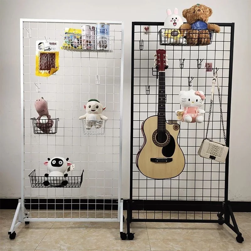 Hanging Peg Wire Mesh Grid Display Rack Shelf for Sale