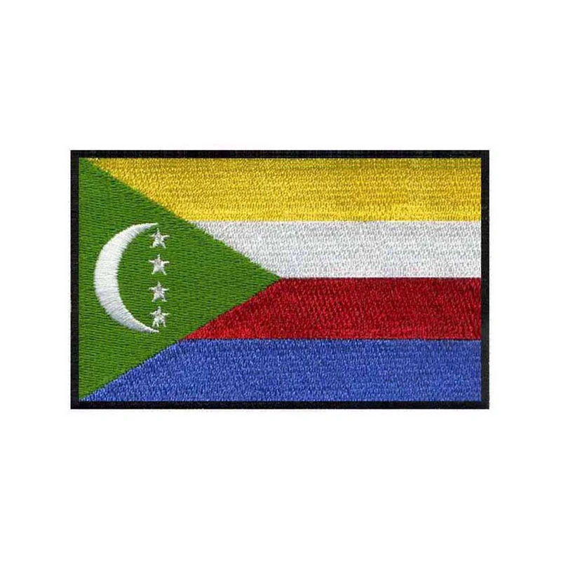 Professional Embroidered Badge Tactical The Comoros Custom Flag Patch for Military