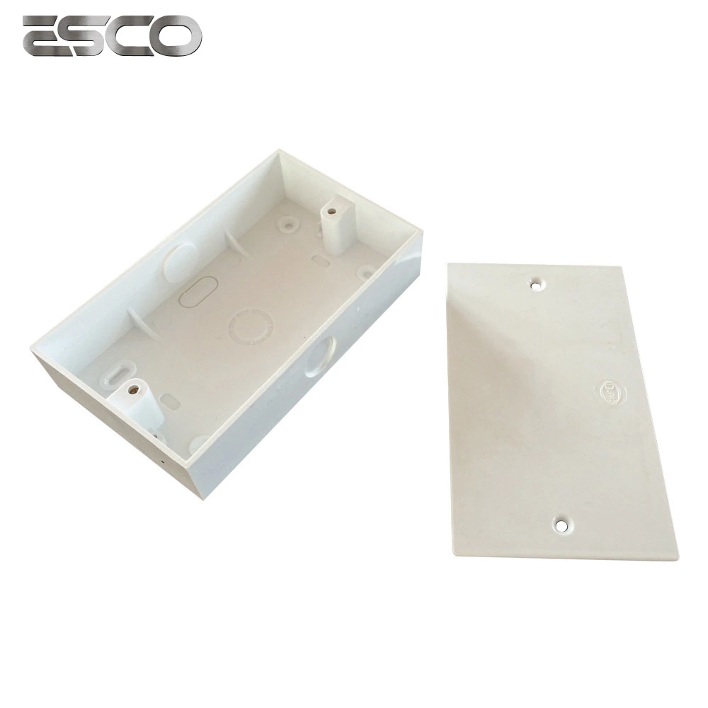 PVC Switch Surface Mounting Wall Socket Cover Cable Trunking Knockout Box