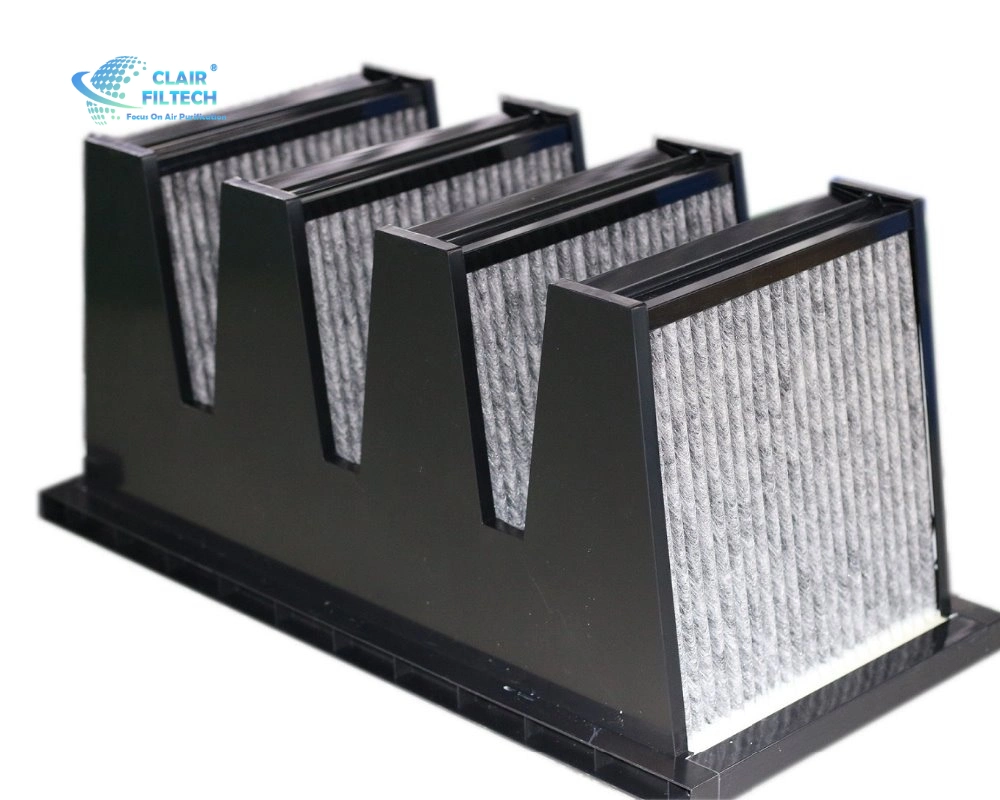 Dust Collector Activated Carbon Bank Filter Cell HEPA System Air Filter Carbon For Air Purification