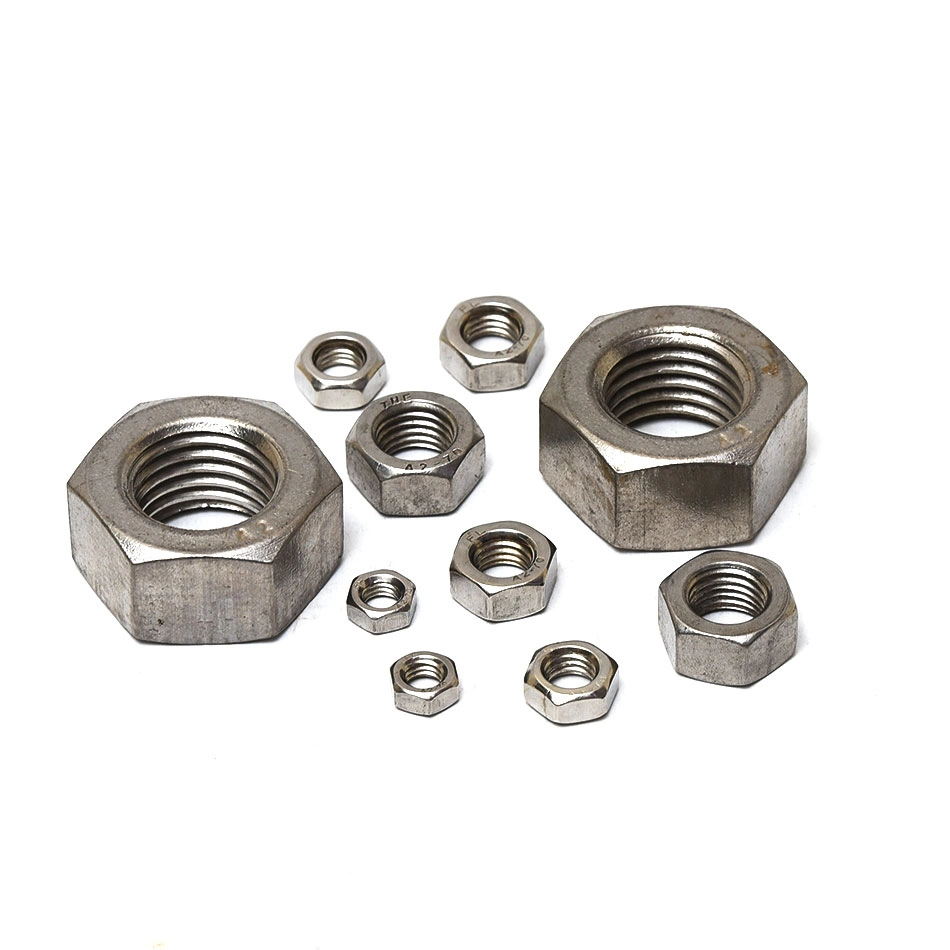 China Wholesale/Supplier Custom ASTM A2-70 Galvanized Zinc Plated Carbon Steel Stainless Steel M3 M4 M5 M6 M8 M10 M12 M16 Hexagon Hex Nut DIN934