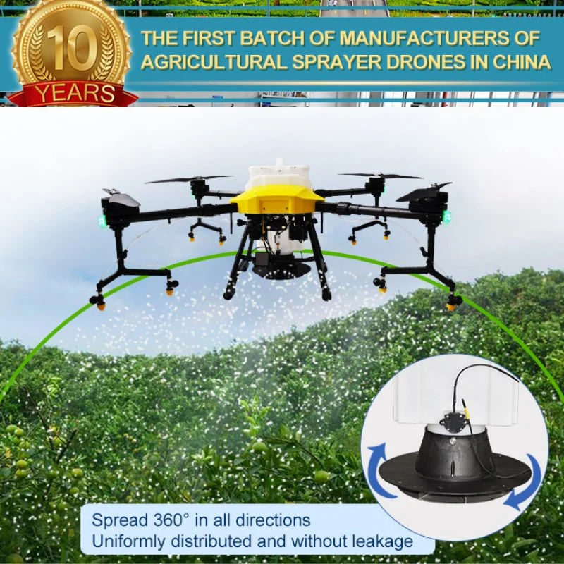 Folding Uav Drone Sprayer Frame with Heavy Payload 30L 6 Axis Carbon Fiber Material for Agricultural Spraying