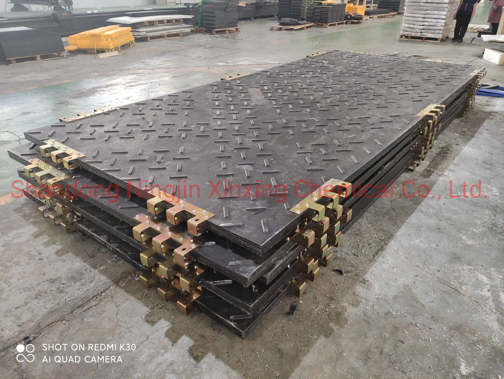 Conexión rápida de UHMWPE HDPE Construcción temporal vía losas alfombrillas