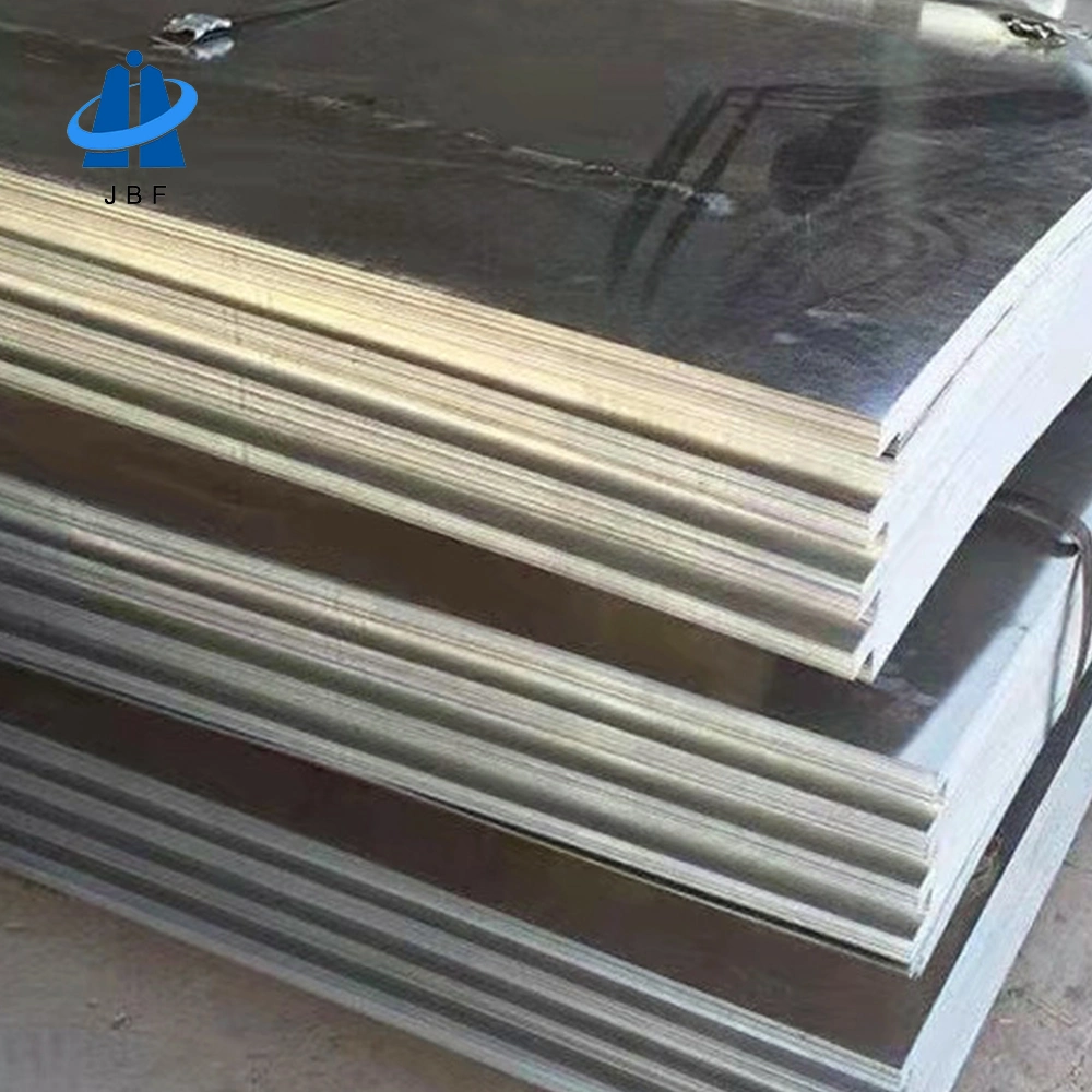 ASTM 4X8FT 5X10FT bobina de Gi recubierta de zinc en caliente/DX51D Dx52D Dx53D SGCC Z275 Hoja de chapa galvanizada/carbono/aluminio/estaño/PPGI con llave