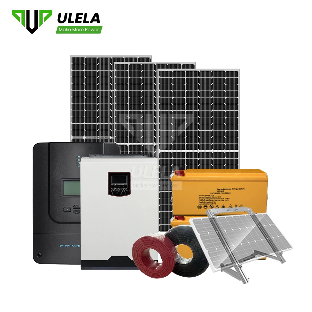 Système d'énergie solaire hybride Ulela 10 kw échantillon d'usine disponible hors fonction Le réseau électrique systèmes d'énergie solaire Chine photovoltaïque