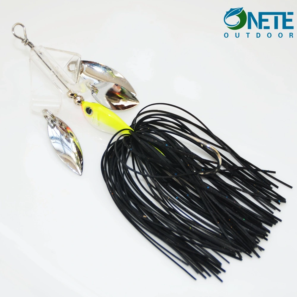 Spinnerbait Lhsb04 9cm-13G Sauce Wirebait falda de la hélice de silicona señuelos