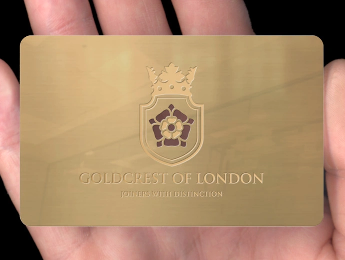 Customized Design Luxury Metal Business Card Golden VIP Card