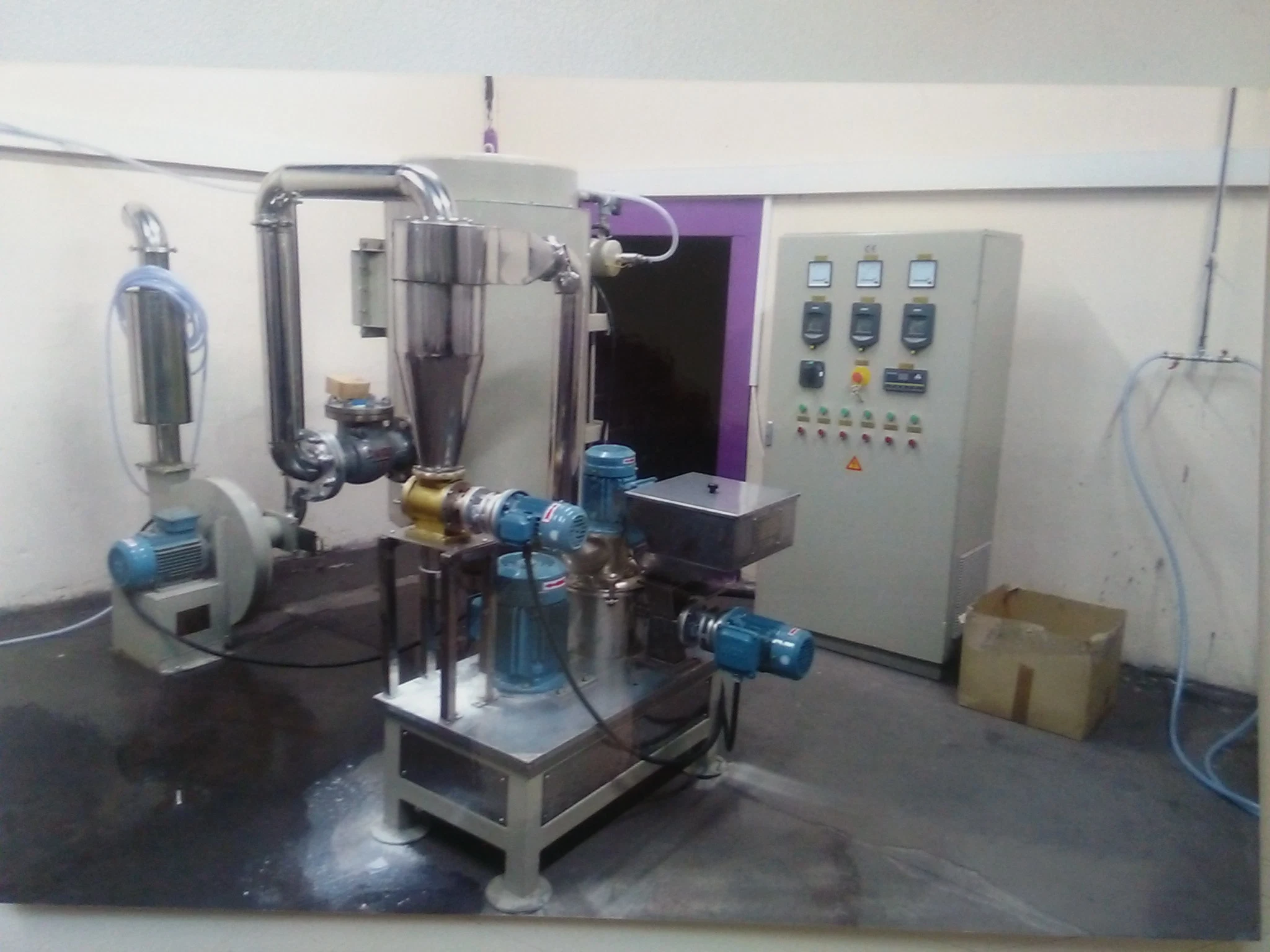 High Level Electrostatic Powder Coating Processing Machines for Powder Coatings Manufacturing