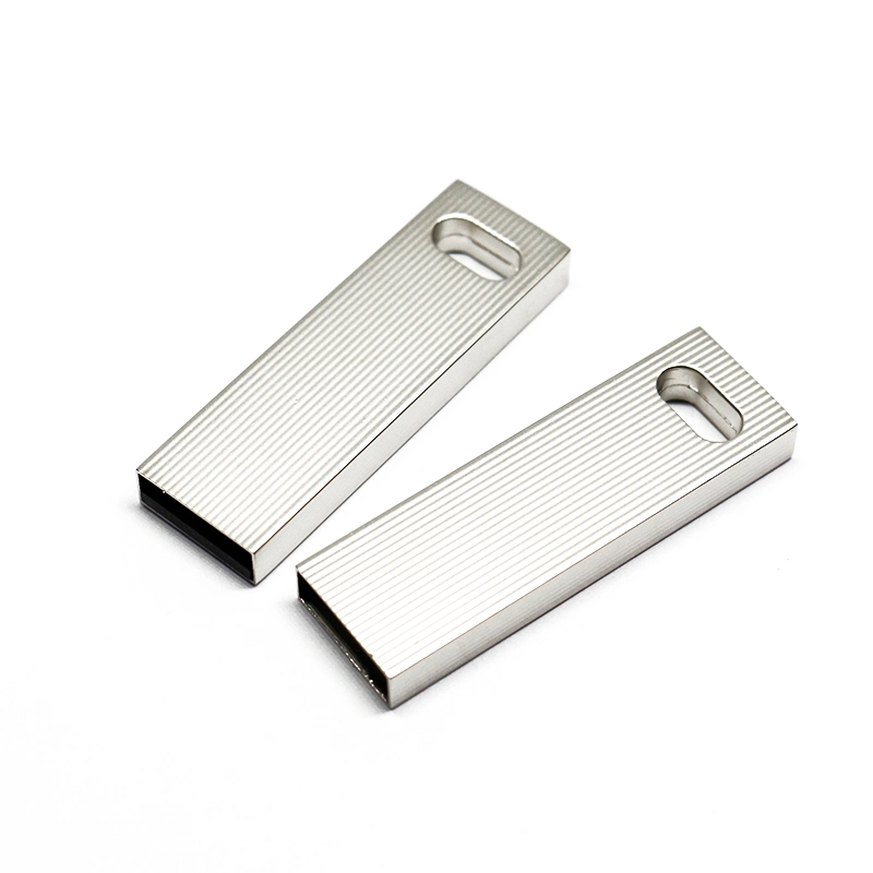 Metal Texture Nouveau Style Logo Personnalisé Clé USB pour Cadeau Promotionnel