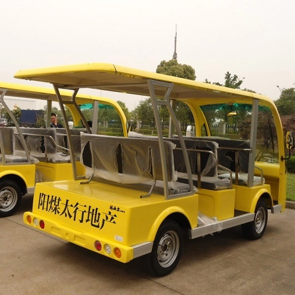 Beautiful Elegant Design 8 Seats Electric Sightseeing Bus Tourist Shuttle Car (DN-8F)