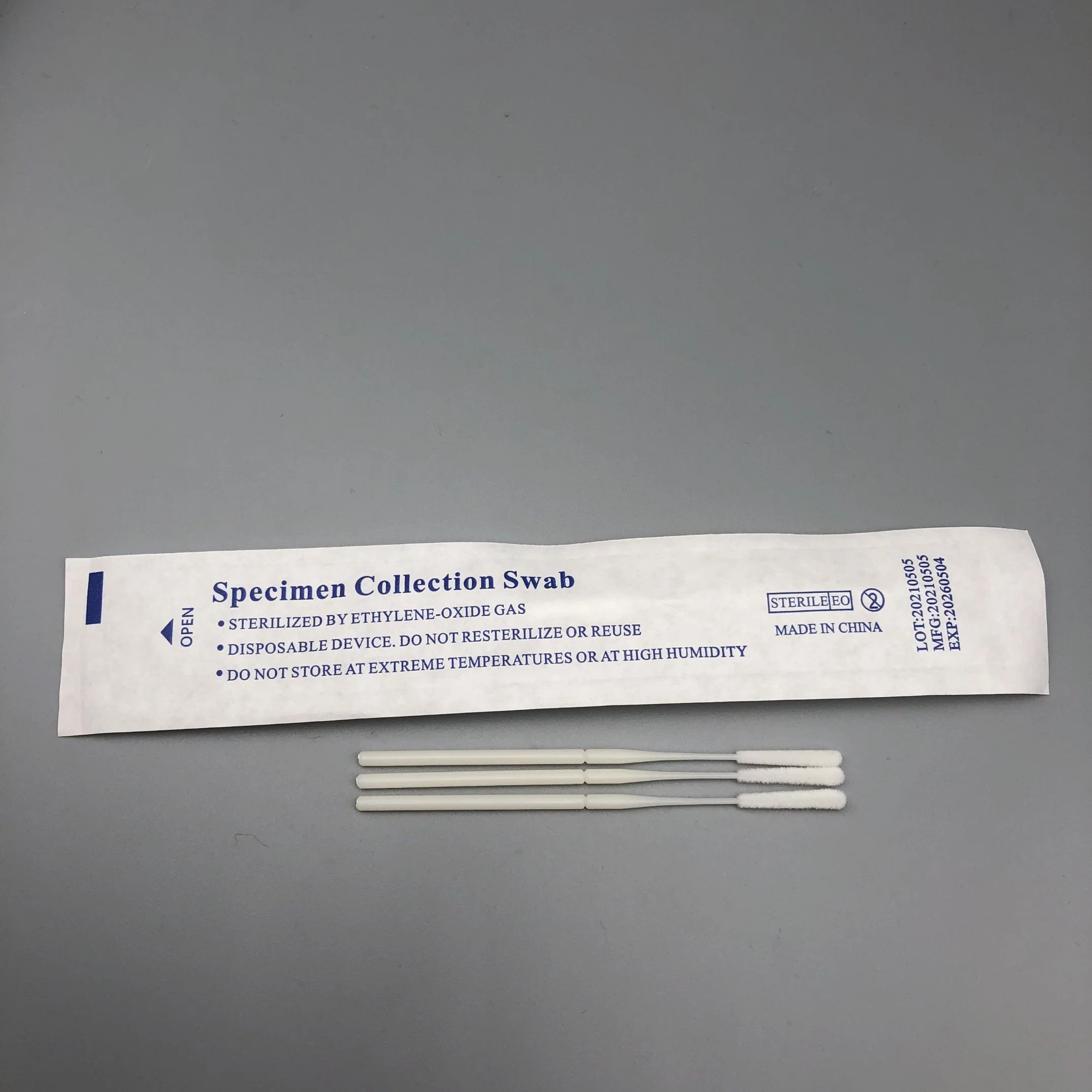 Factory Supply Disposable Sterile Flocked Nasal Swab Nasopharyngeal Anterior Nares Swabs
