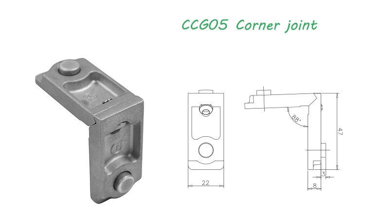 Aluminum Alloy Window Corner Connector Aluminium Die Casting Window Corner