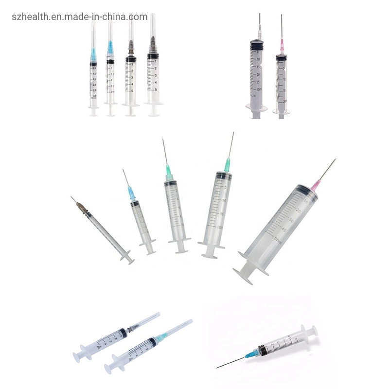 2ml Disposable Plastic Syringe with Needle Lure Lock