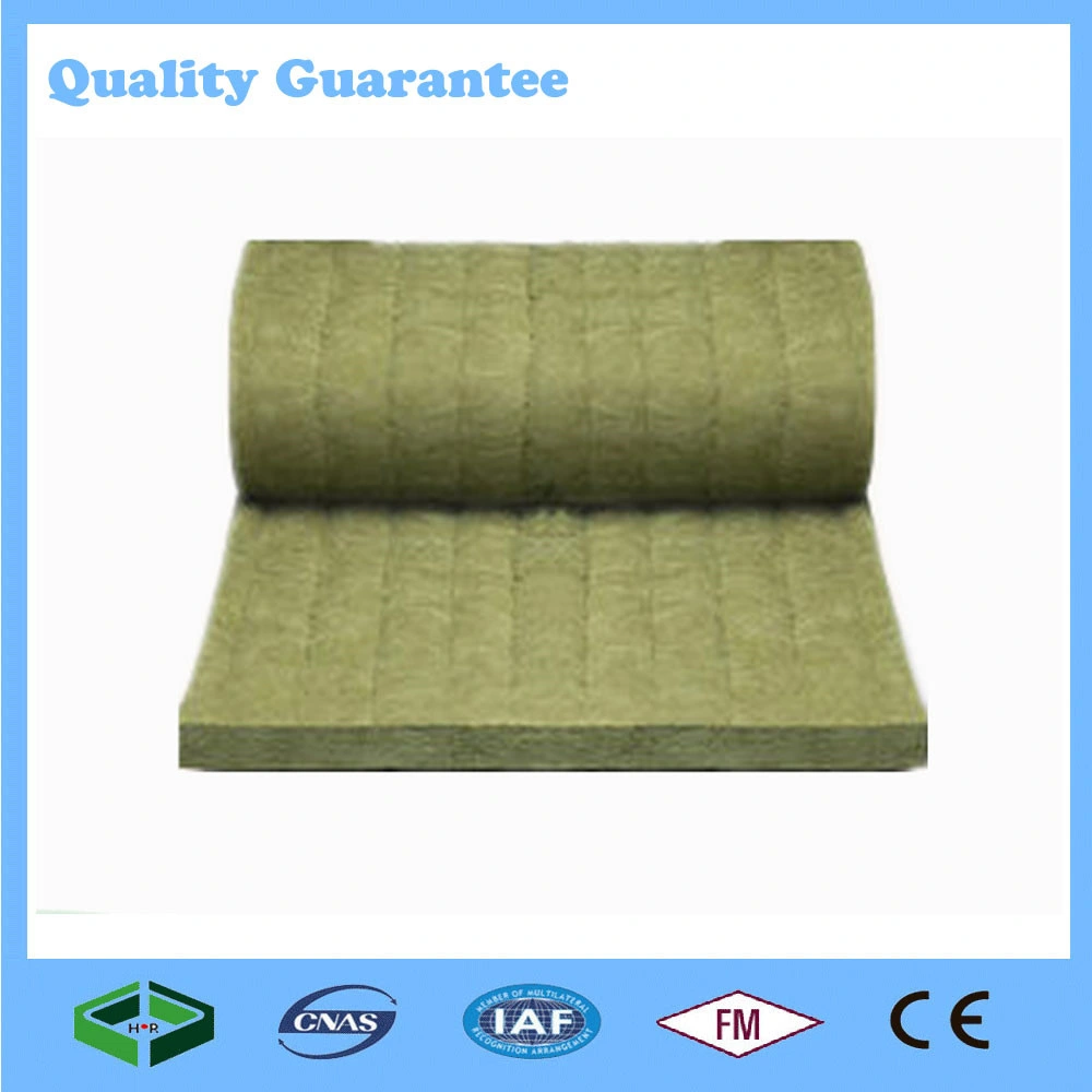 Sound Absorption/ Heat Preservation Rockwool Insulation Blanket with Wire