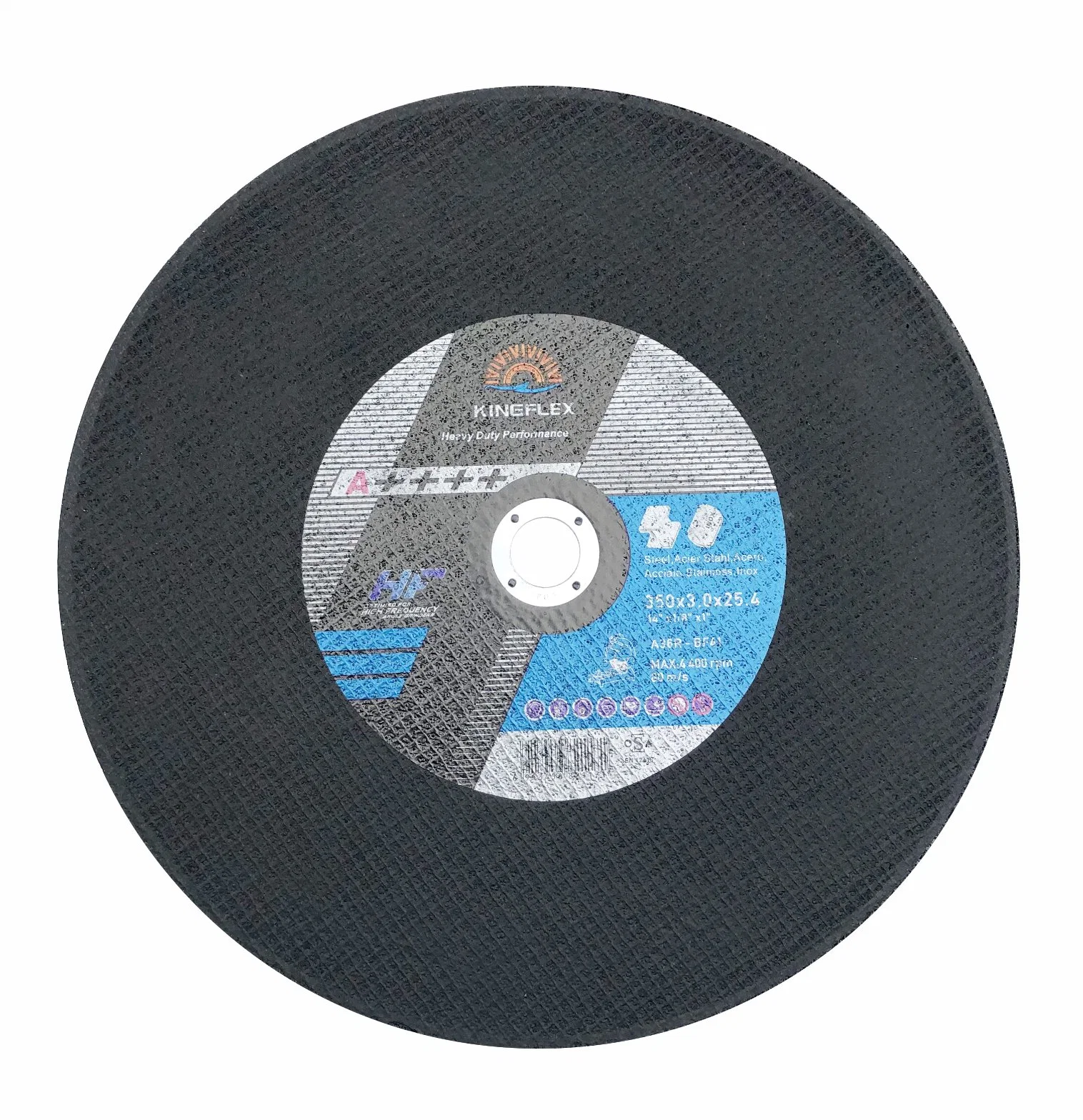 Flat Abrasive Disc, 230X3X22.23mm, for General Metal and Steel Cutting