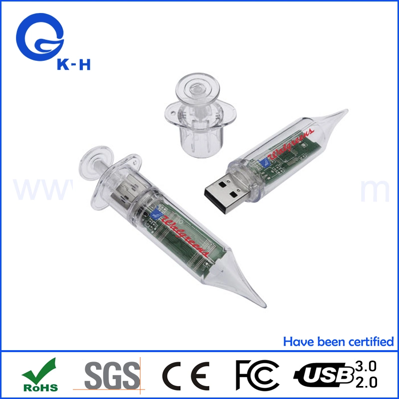 Forme d'injection de seringue pour infirmière médecin Clé USB