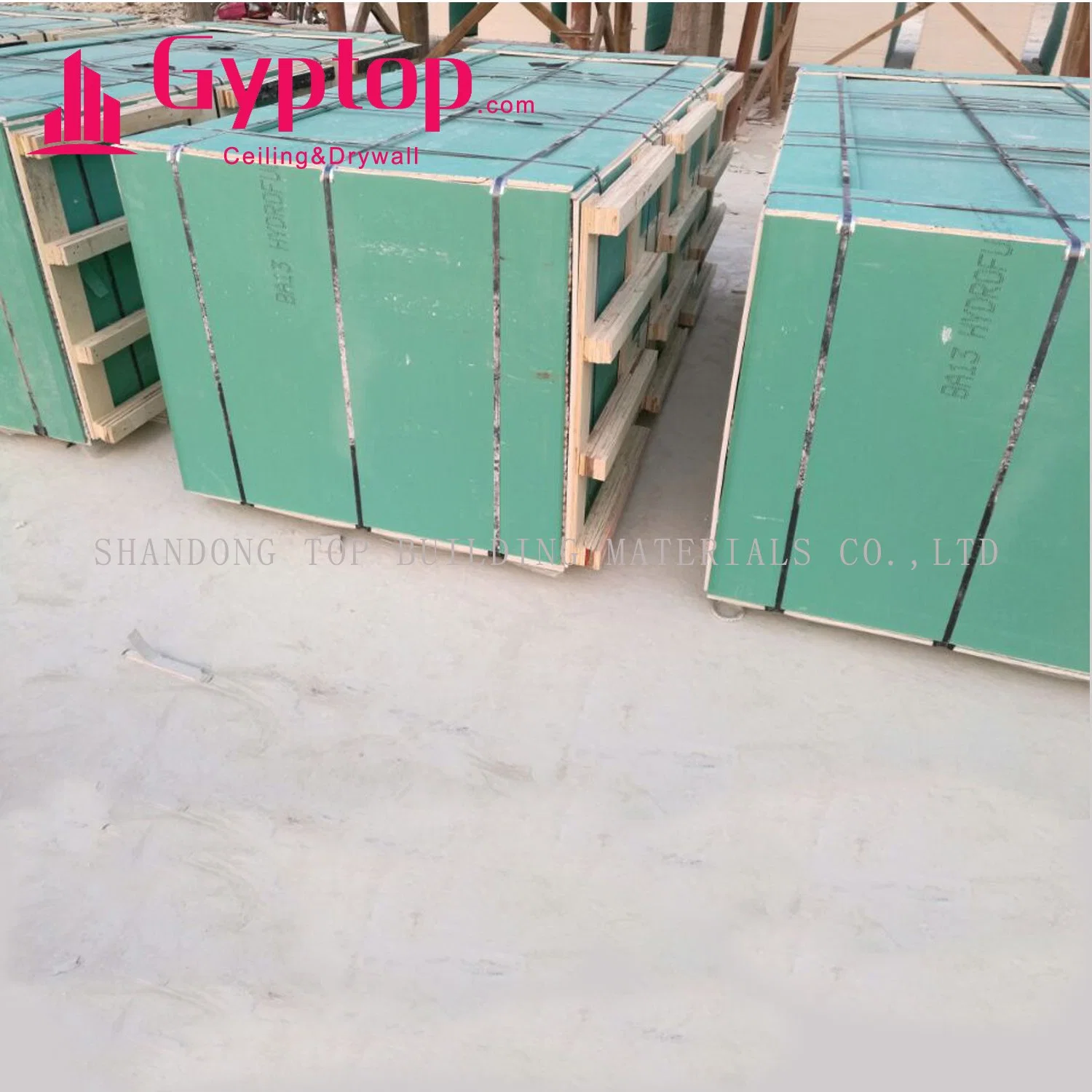 High quality/High cost performance  Gyptop Green Moisture Resistant Plasterboard