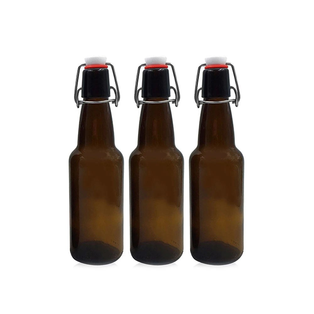 Großhandel/Lieferant 330ml 500ml 1000ml Amber Grolsch leer Custom Swing Top Craft Beer Flasche