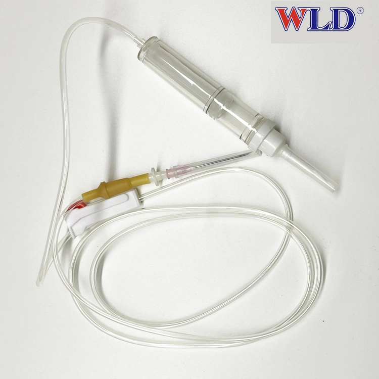 Disposable Infusion Human Vein Blood Transfusion Set with Needle