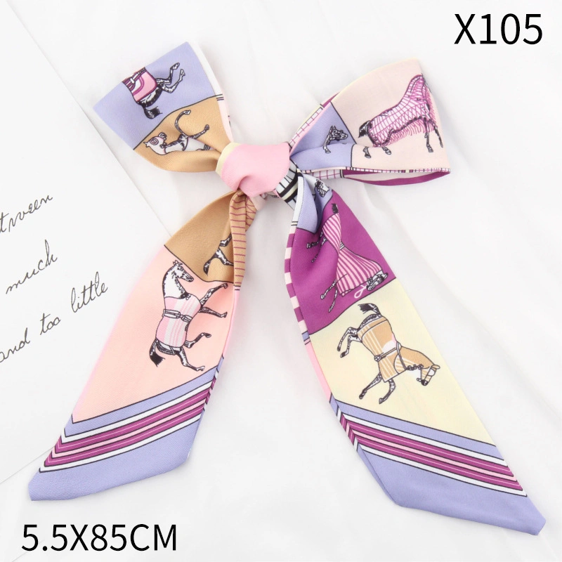 Twill war Horse Small Scarves Frühling und Sommer dünnes Band Kopfband