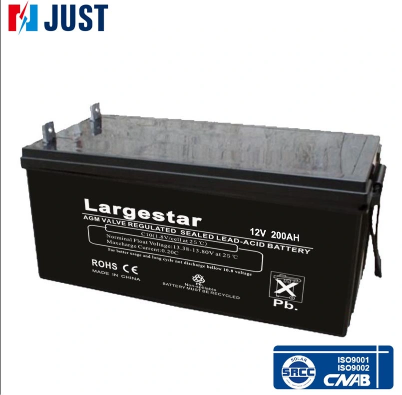 Electric Bicycle UPS Largestar/TNT/Booster 329*172*215*243mm Deep Cycle Storage VRLA 12V Battery 100ah