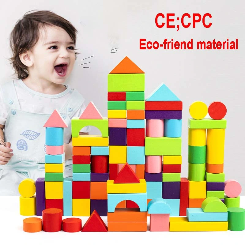 Wooden Building Blocks Stacking Blocks Set Educational Toy for Kids Toy