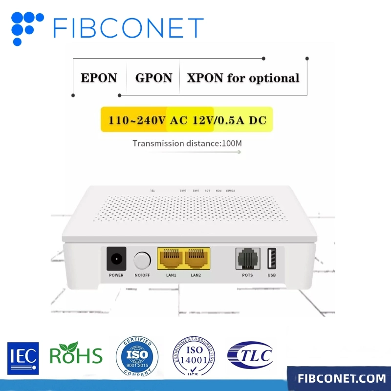 FTTH Fiber Optic Ont Epon Gpon Rede Óptica 5g WiFi CATV compatível ONU com a Huawei