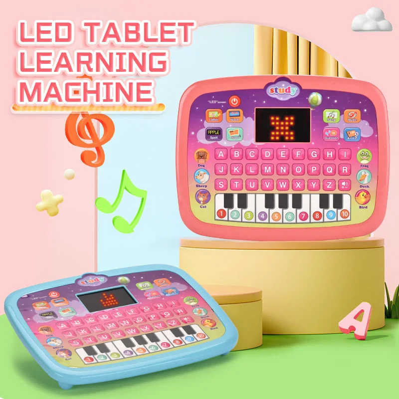 Intelligent Educational Computer LED Tablet Smart Toys Laptop Computer Toys Learning Machine for Kids