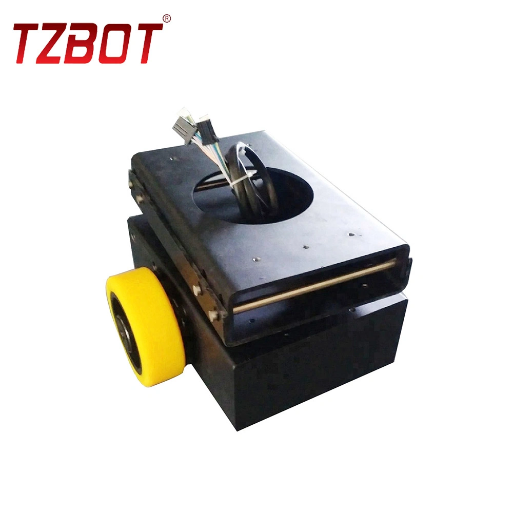 Unterstützung OEM automatisierte Fahrzeug Rad 200W BLDC Motor mit Zweirad-Differential-Antriebsrad Motorrad für Elektrofahrzeuge Roboter (TZCS-200-30)